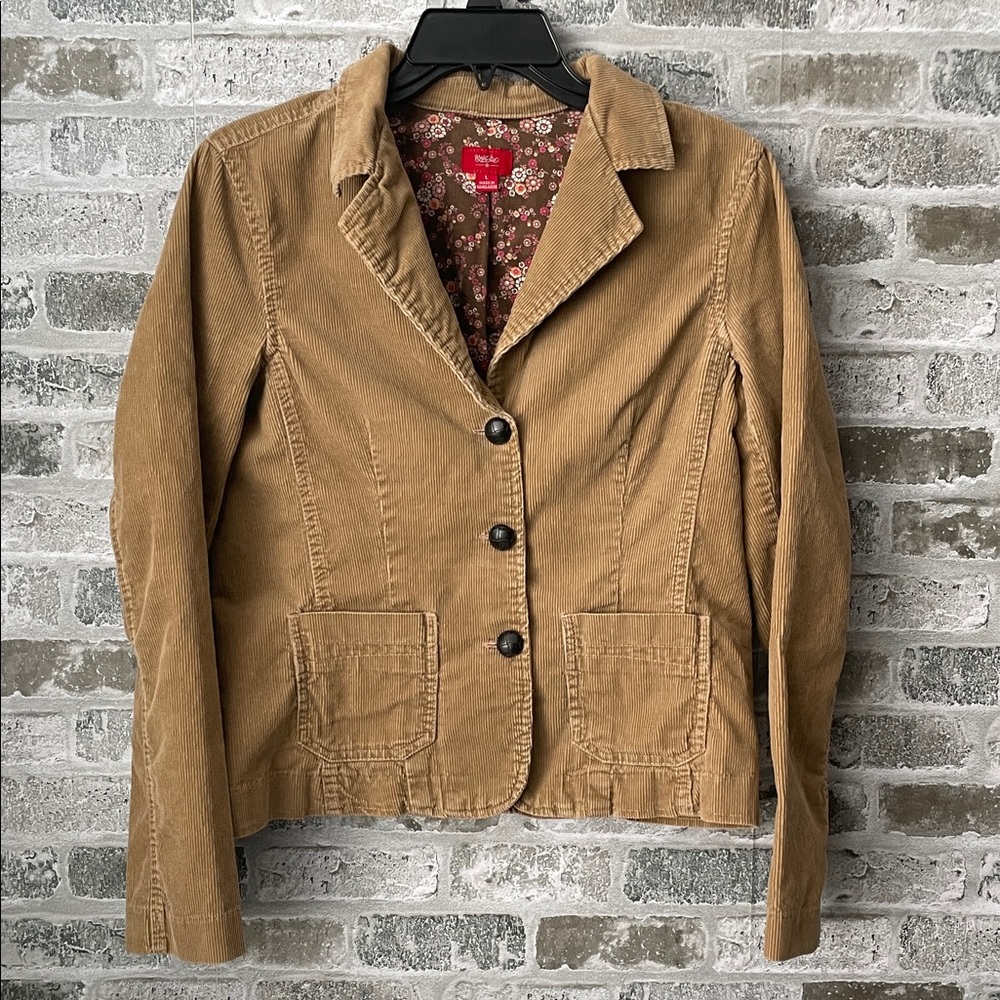 Mossimo Women's Brown Corduroy Jacket Medium Vintage Y2K Retro Fall
